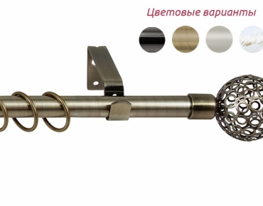 РАЗДВИЖНЫЕ МЕТАЛЛИЧЕСКИЕ КАРНИЗЫ В СБОРЕ