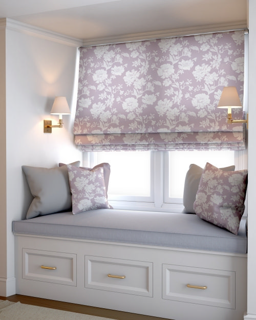 Римскаяя штора CAPRICCIO Ткань c цветами 60Х170см