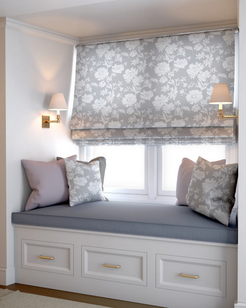 Римская штора CAPRICCIO Ткань c цветами 60Х170см